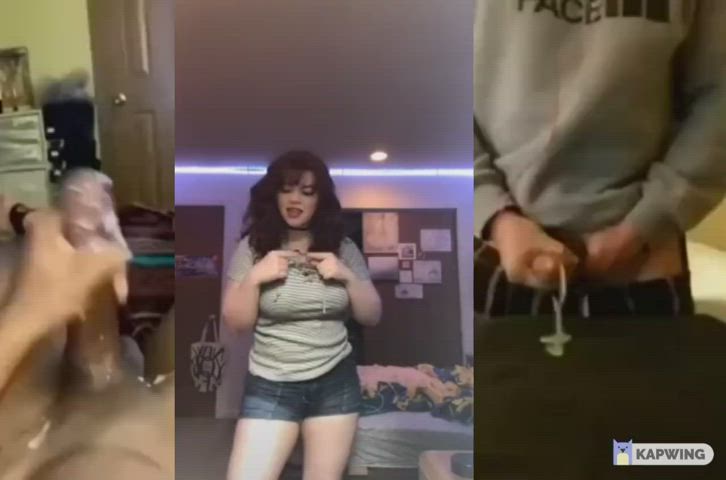 BabeCock Big Tits Boobs Cumshot Huge Tits Redhead TikTok Tits gif