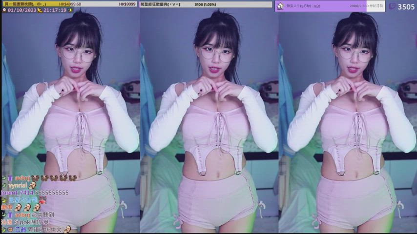 boobs chinese dancing gif
