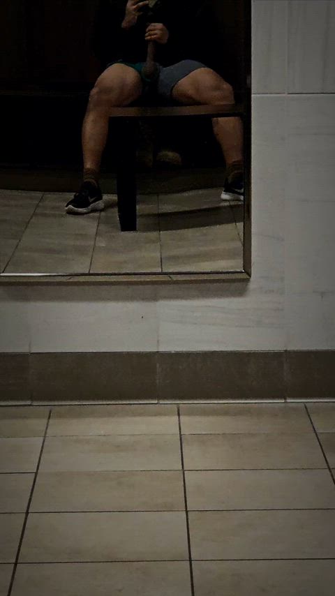 cockflash exhibitionist gym locker room public gif