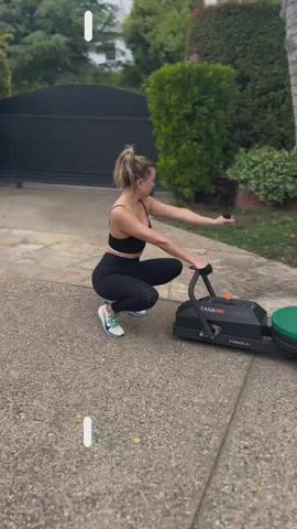 Kate Hughes Spandex Workout gif
