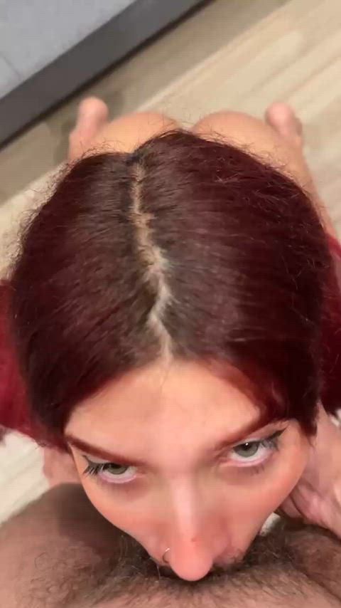 blowjob deepthroat latina redhead spit blowjobs gif