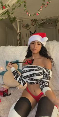Ebony Tease Tits gif
