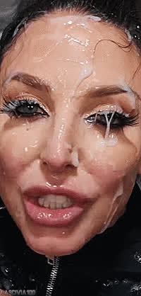 angela white blue eyes bukkake cum cum covered fucking cum in mouth cum on tits cum
