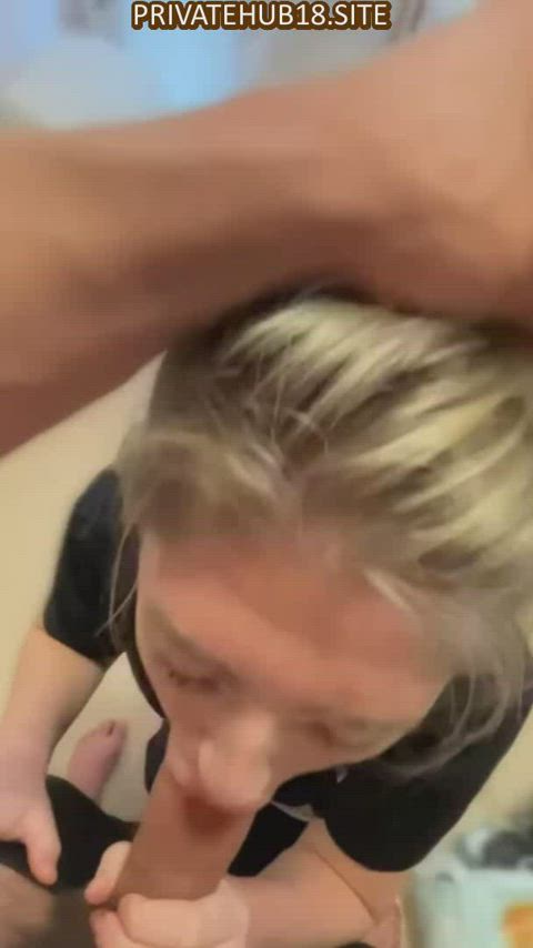 blonde blowjob cum cumshot facial milf teen tiktok tits gif