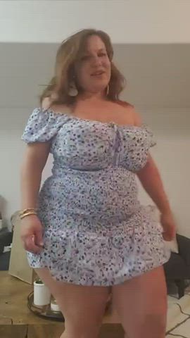 Mal Malloy - In a short dress