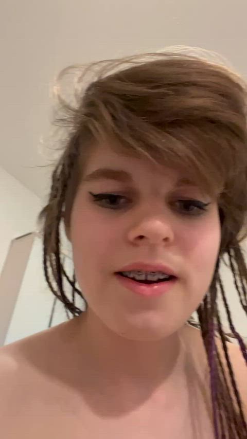 amateur dildo teen gif