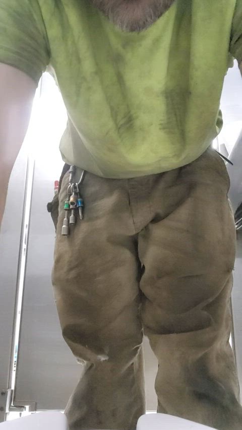 Pov you took too long in the bathroom at the job site.