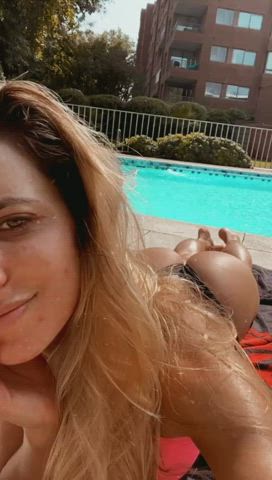Argentinian Blonde Fitness gif