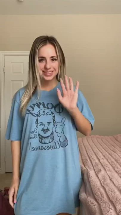 My shirts says “sorry for being awesome”