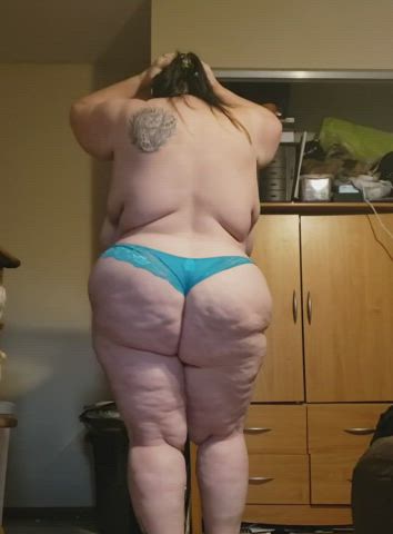 bbw stripping thong gif