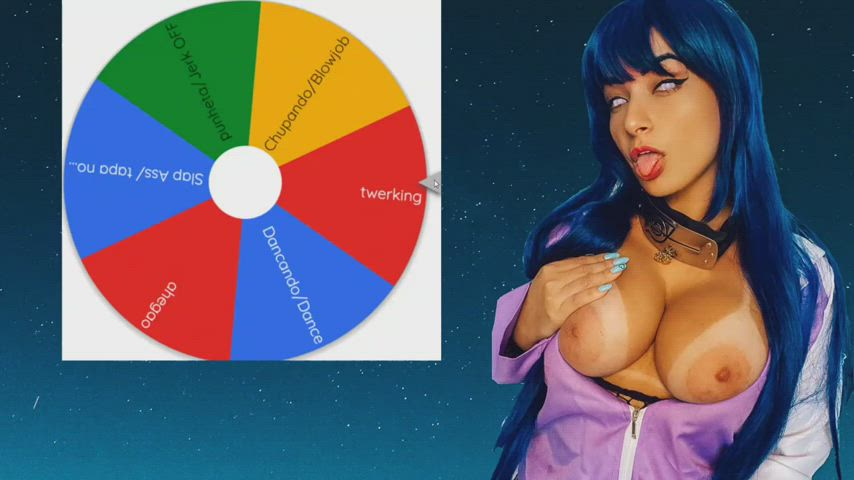 Hinata muito safada e gostosa veio jogar o JOGO DA ROLETA DO SEXO com vocês. Será