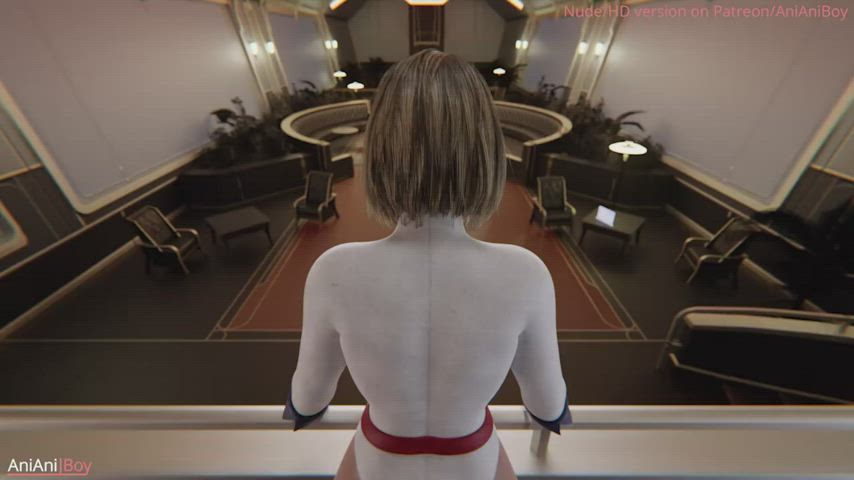 3d animation asshole big ass big tits cleavage creampie rule34 standing doggy superheroine