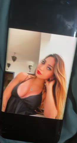 Big Tits Cock Tribute gif