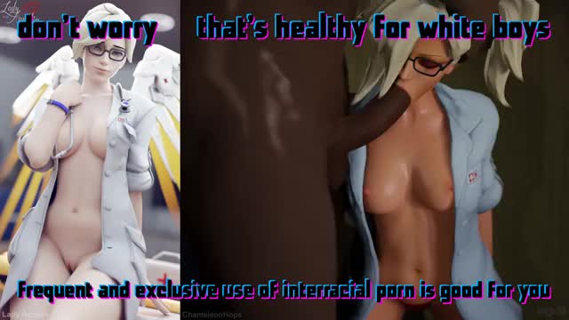 interracial porn is good for you (mercy)