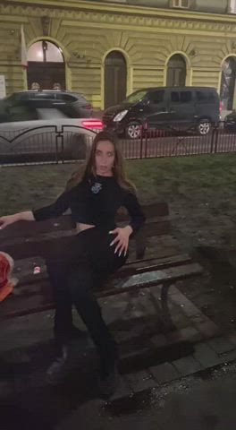 flashing nsfw public gif