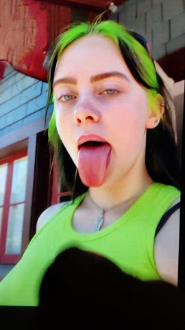 Billie Eilish cum tribute