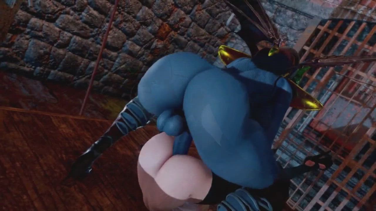 Futa Demon Devastates Cum from Balls