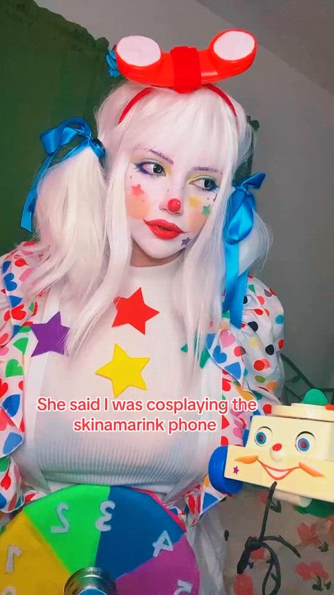 clown girl cute thick gif
