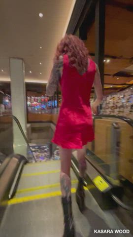 dress public redhead gif