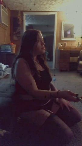 blowjob busty deepthroat handjob homemade jerk off lingerie rough sucking gif