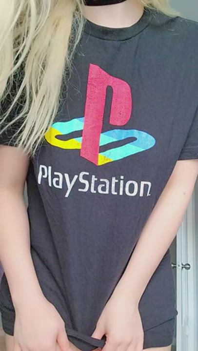 Big Tits Gamer Girl Titty Drop gif