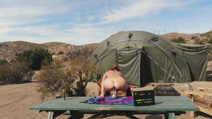 Almost everyone disappeared from the campsite, so we busted out the drone and I went
