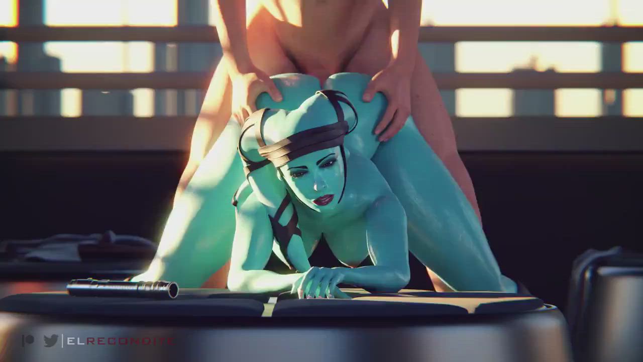 Alien Animation Doggystyle Sweaty Sex gif
