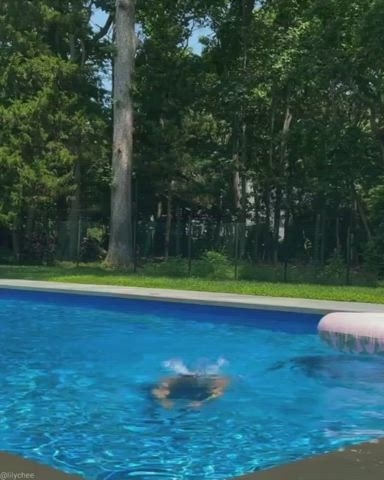 Asian Pool Teen gif