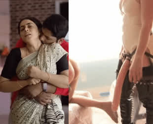 Babe BabeCock Bollywood Desi MILF Pegging gif