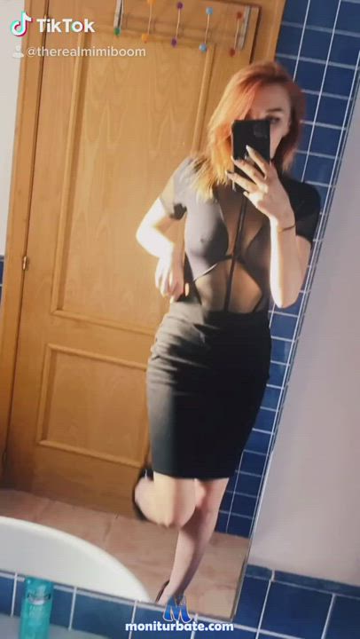 Babe Boobs Dancing Nipple Redhead Small Nipples Small Tits TikTok gif