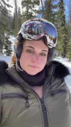 I found the most amazing view at the slopes today and didn’t leave without contributing