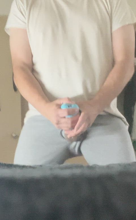 Fappy Friday! Using Both Hands And A Toy To Stroke My BWC To A Ball Draining Explosion