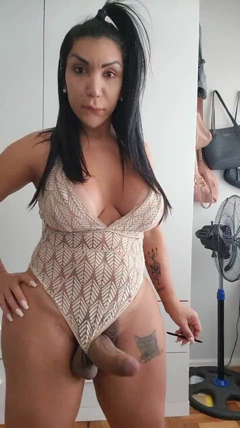 bouncing bouncing tits cleavage curvy erection eye contact monster cock sabrina sabrok