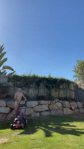My favourite way to do the yard work