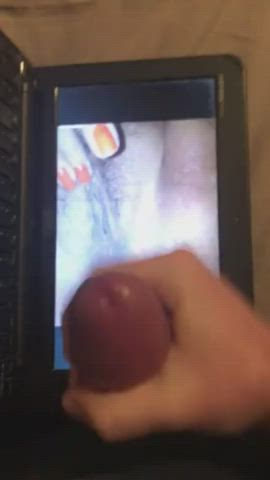 cum hands free tribute gif