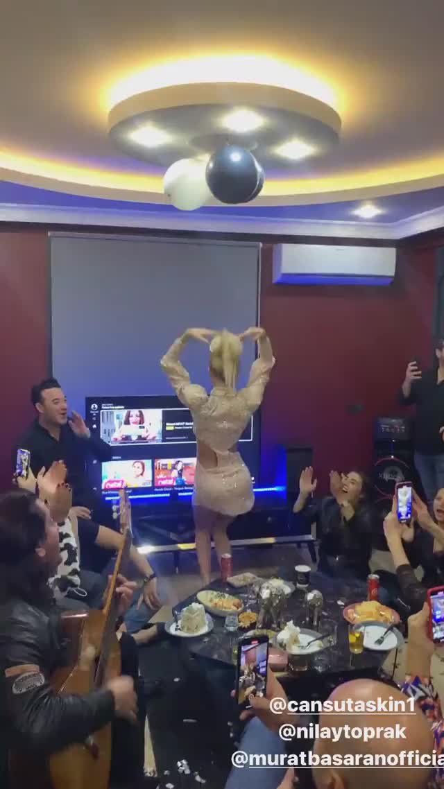 Cansu Taskin in her birthday party