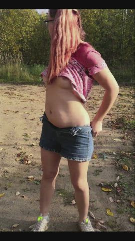 Getting naked where people might be makes my pussy wet quickly