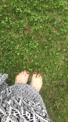 Enjoying the grass.