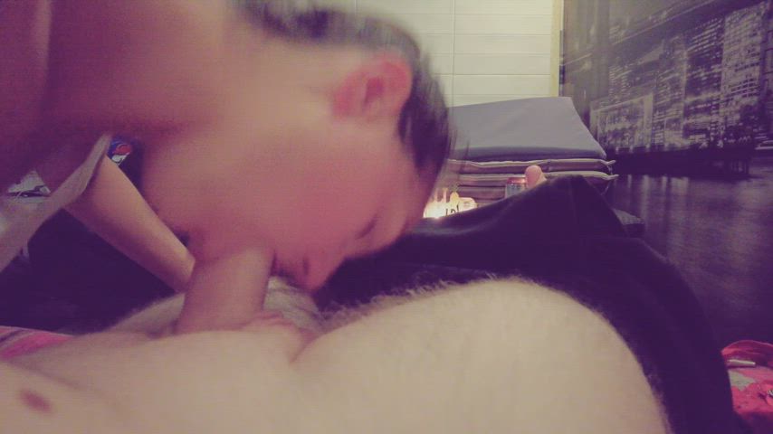 Big Dick Blowjob Slow Sucking Teens gif