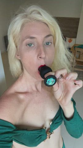 blonde hotwife milf toys wife toys gif