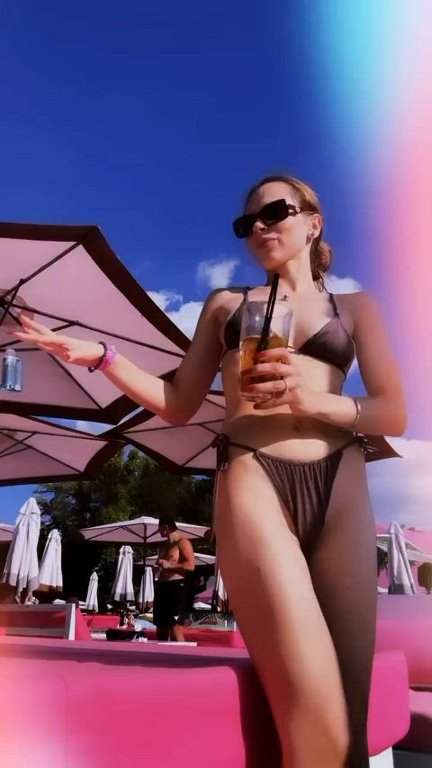 bikini non-nude white girl gif