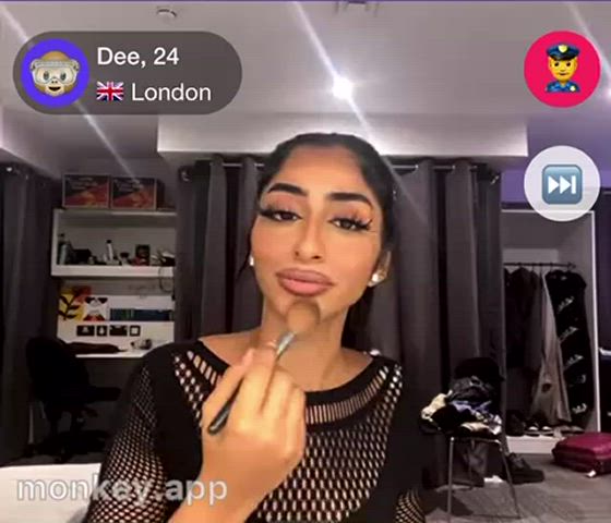 lipstick long hair petite pretty uk gif