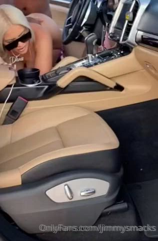 blonde car doggystyle gif