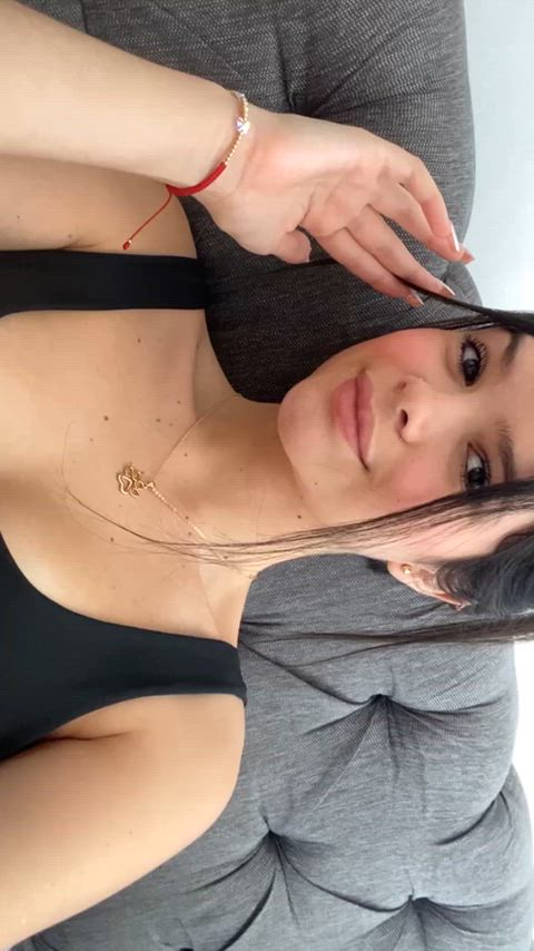 boobs face fuck small tits spit on face gif