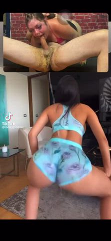 deepthroat latina twerking gif