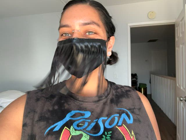 cute green eyes hairy latina mexican gif