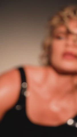 Blonde Canadian Latex gif