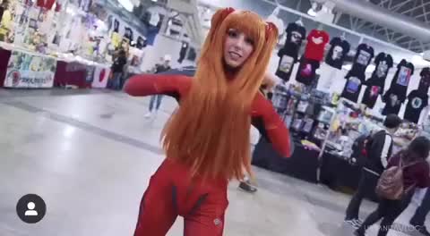my real life waifu and goddes being sexy in cosplay with hot wig and skin tight costume