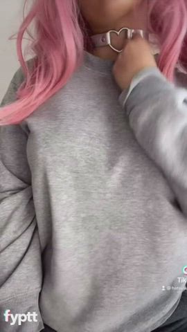 Big Tits Pink Solo Teen gif