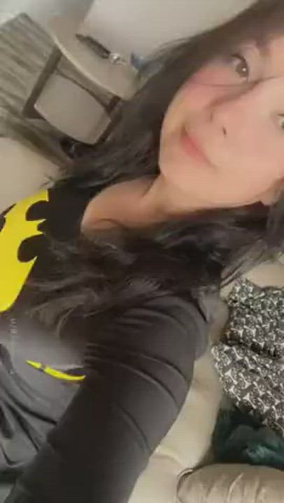Boobs Tease White Girl gif